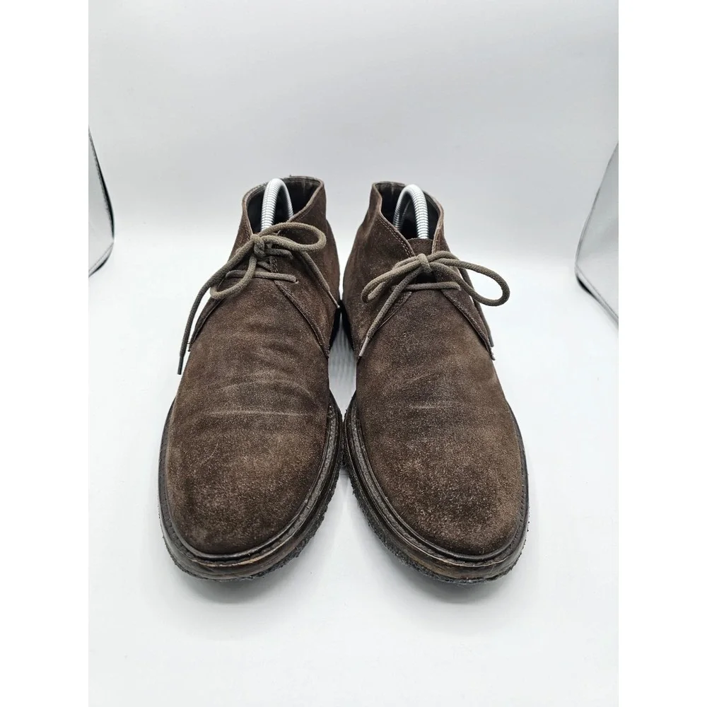 To Boot New York Chukka‎ Boots Mens 8 Brown Suede Italian Designer Lace Up